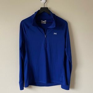 Under Armour Navy Blue Semi-Fit Workout Zip Up